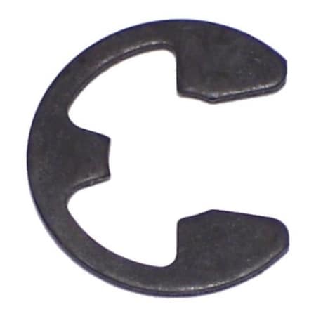 Midwest Fastener External-E Retaining Ring, Steel Plain Finish, 7/16 in Shaft Dia, 20 PK 70701
